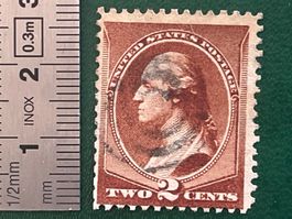 Alte USA Briefmarke - 2 Cents Marke ca. 1883