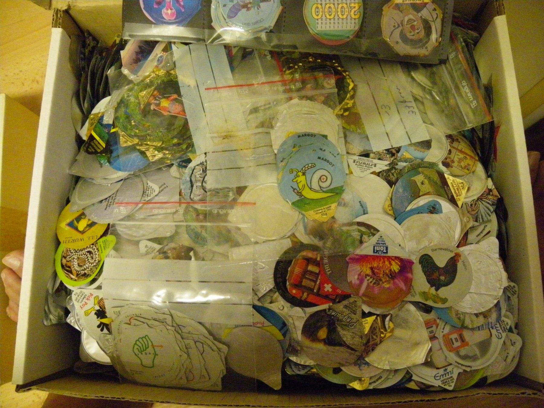 Riesen Sammlung von Kaffeerahmdeck, ca. 4.5 Kg, Top Zustand! (Gebraucht ...