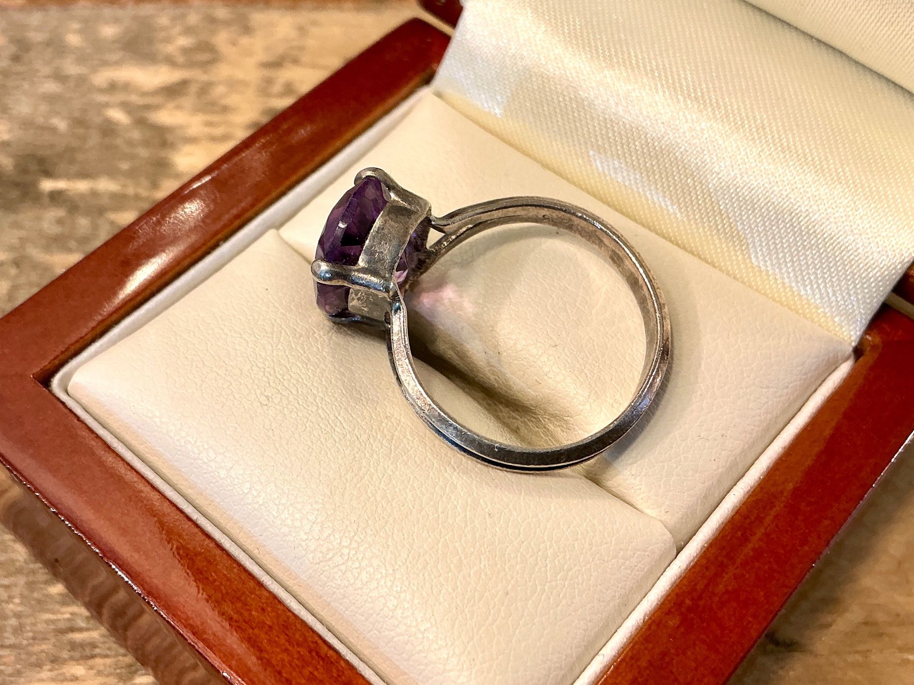 Anelli: VINTAGE RING STERLING 925 AMETHYST, GR.55 – Usato da Biglen venduto da Limarkt 4