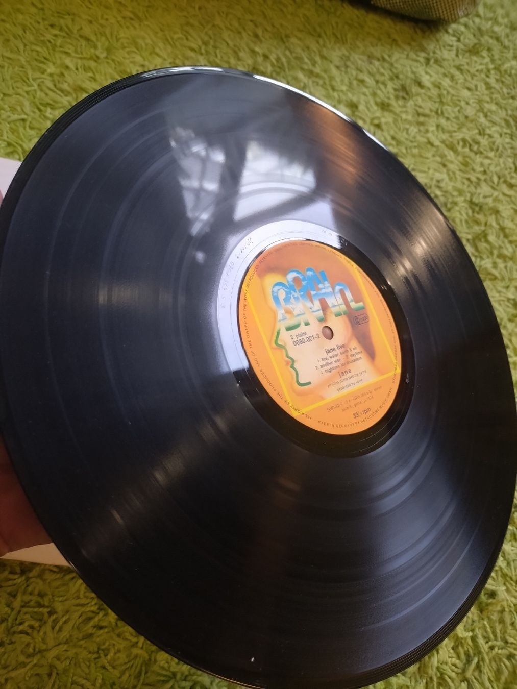 Dischi in vinile: Disque vinyle Jane Live 2 LP Brain 1976 VG+ – Usato da Farvagny-le-Grand venduto da LaCaverne 6