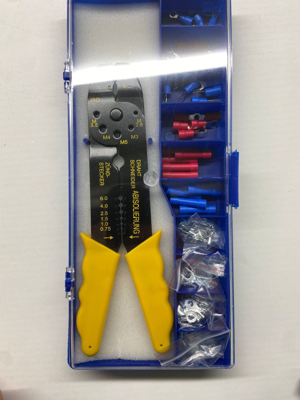 Alle Werkzeuge: Quetsch uns Abisolier Zange set – Neu (gemäss Beschreibung) aus Heerbrugg von ProBau-Liq 3