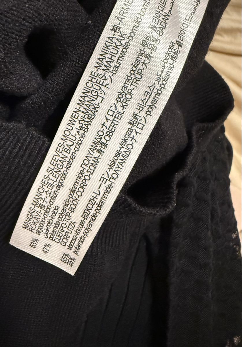 Zara Maglioni & Felpe: Pull Zara noir élégant manches dentelle S – Nuovo (secondo la descrizione) da Châtelaine venduto da nan_j75j 3