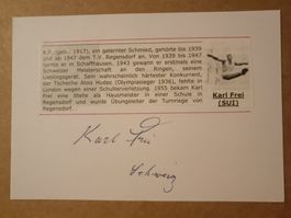 Karl Frei - Schweizer Turner - Olympiasieger 1948