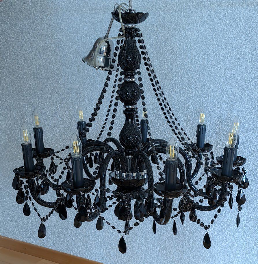 Lampadari & plafoniere: Kronleuchter schwarz mit 9 Leuchten – Usato da Jona venduto da gatsby1972 2