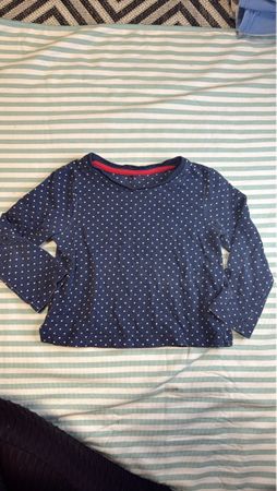 Langarmshirt Gr. 92/98 mit Pünktli-Muster