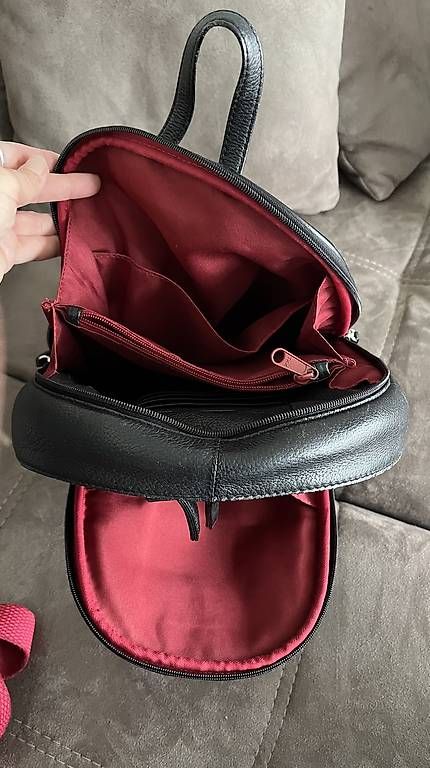 Zaini: Rucksack Maestro schwarz Leder – Usato da Düdingen venduto da Tibi1966 4