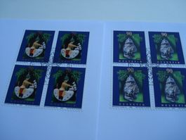 Satz Weihnachten 2003, FDC Einzel+ 4erblock, 3 Be