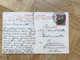 1919 Pro Juventute J13 auf Postkarte