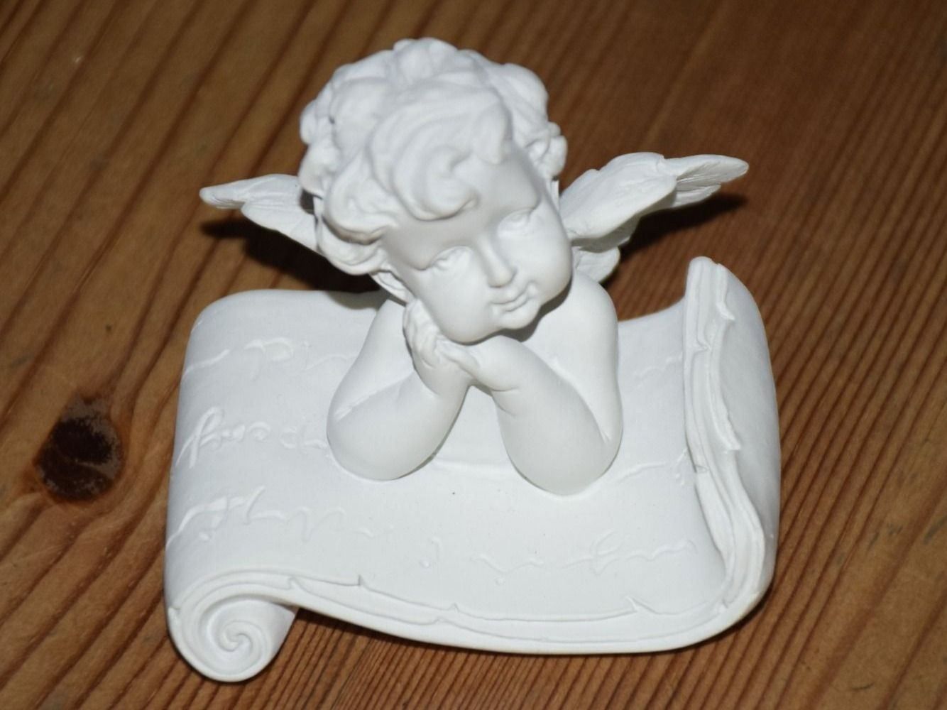 Statuette: Engeli auf Schriftenrolle Nr.10321 – Nuovo e nell'imballaggio originale da Wetzikon ZH venduto da Wetzicardo25 1