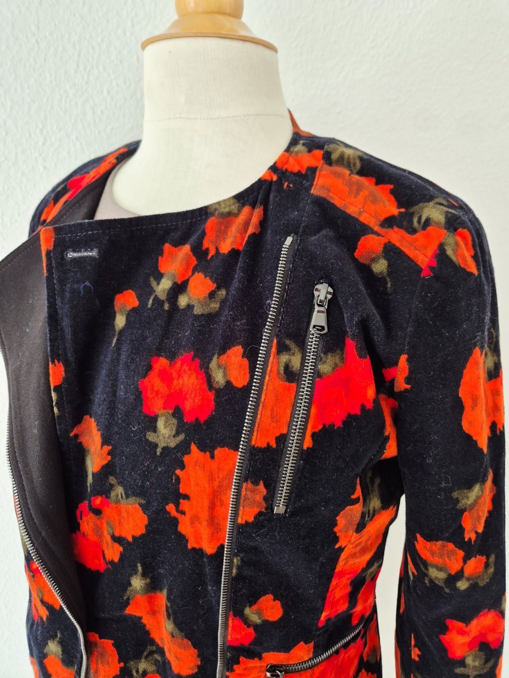 Sportmax Jacken: SPORTMAX CODE JACKE BLAZER BIKERJACKE 38 M BLÜTEN,  TOP – Neu (gemäss Beschreibung) aus Elsau von the-colorful-side 2