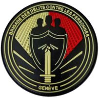 Brigade des Délits Contre Les Personnes Patch mit Klett.