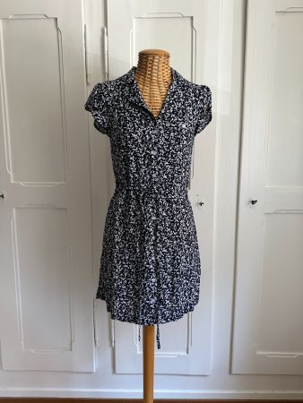 BROOKLYN INDUSTRIES - Blusenkleid geblümt XS