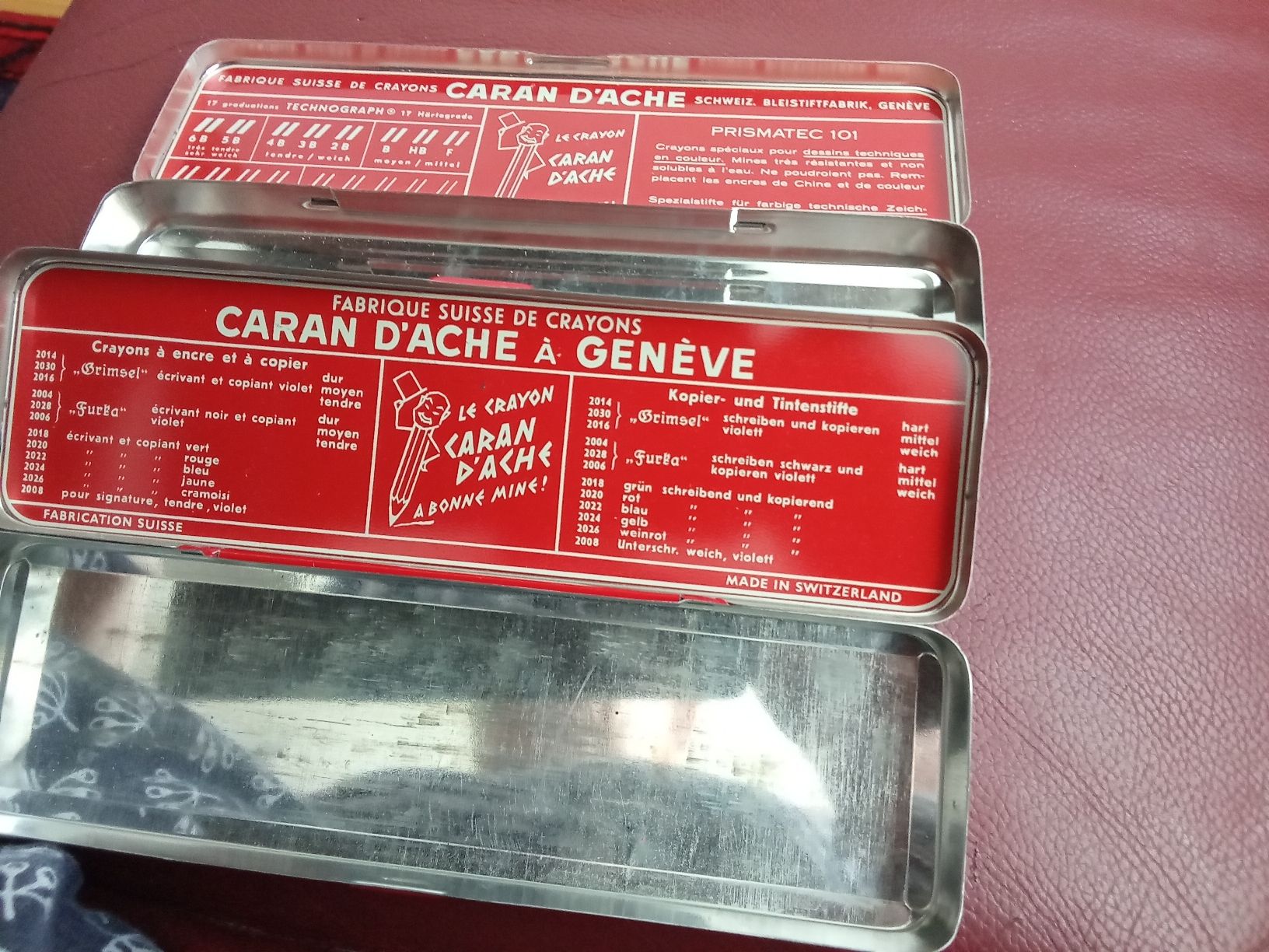 Autres décorations & accessoires: 5 CARAN D'ACHE BLECHDOSEN – D'occasion à Muri BE par Alk 1