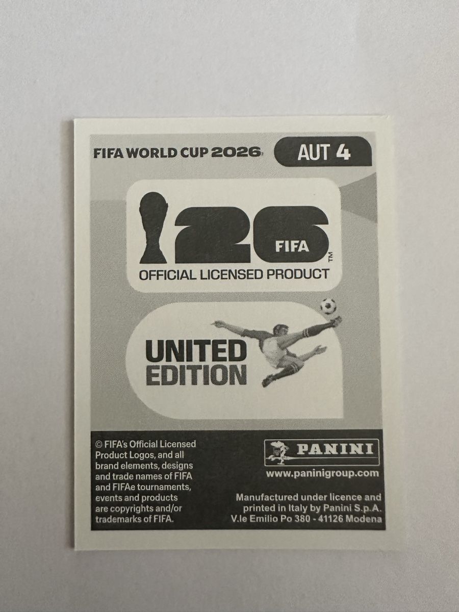 Panini Carte collezionabili: Panini Sticker WM 2026 AUT 4 David Alaba – Nuovo (secondo la descrizione) da Herisau venduto da Ballenberger 1