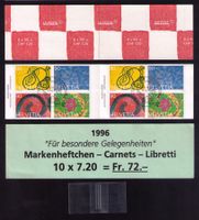 1996_897-900_MARKENHEFT 0-98_10.9.96 Bern Brieftaube_ET+DECK