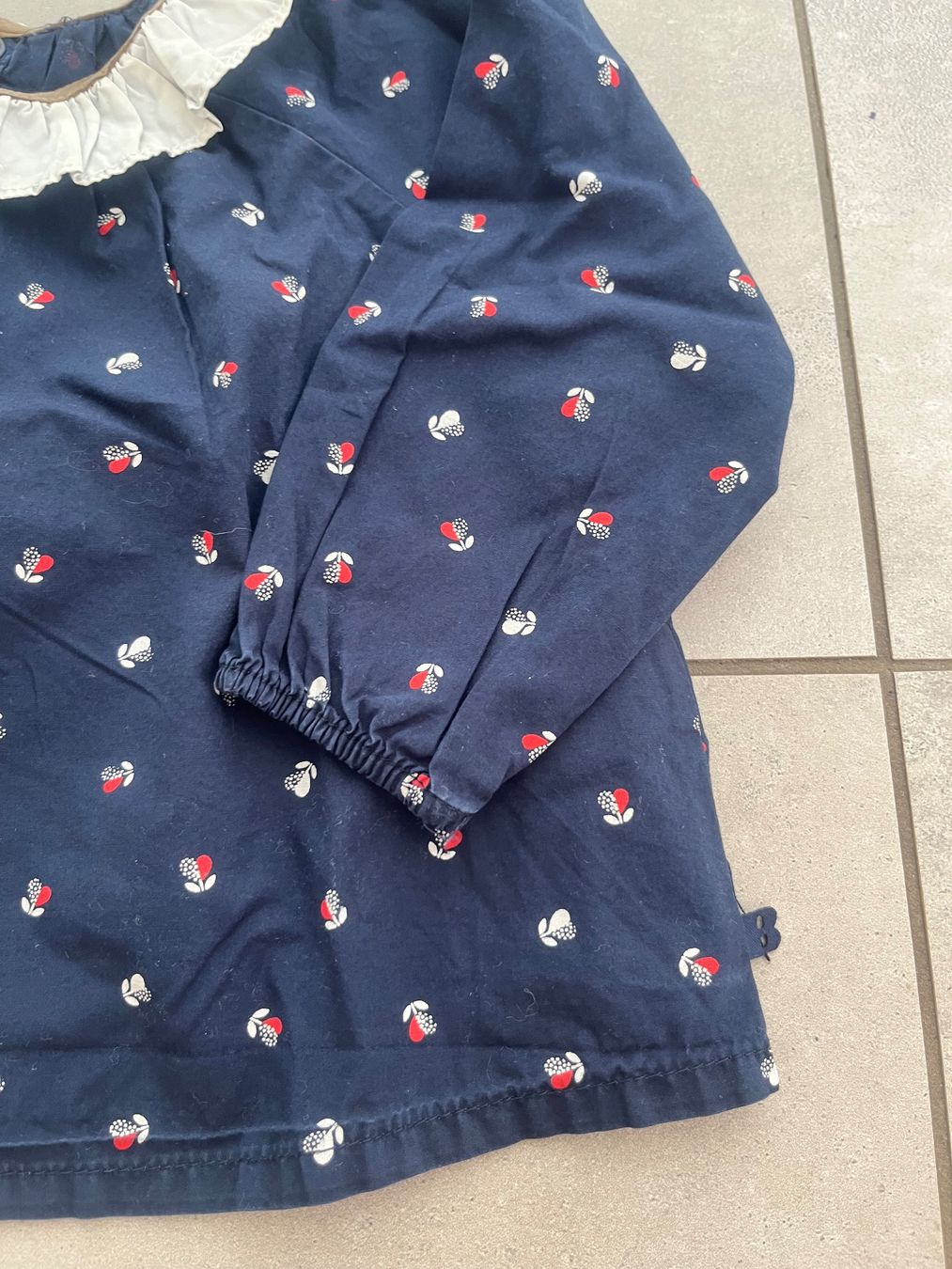 Okaidi Camicette, T-shirt & Top: Obaibi, Bluse, Langarmshirt, blau, Gr. 74 – Usato da Mollis venduto da Miss_Dresses 2