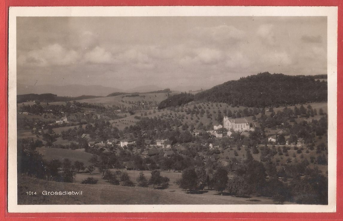 Cartoline postali: Grossdietwil - 1935 – Usato da Fislisbach venduto da Porano