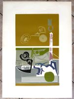 Ennio Tamburi - Original Vintage Lithographie, abstrakt