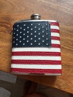 Flachmann Edelstahl 6oz USA Flagge Design guter Zustand