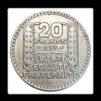 20 francs Turin, rameaux courts 1933