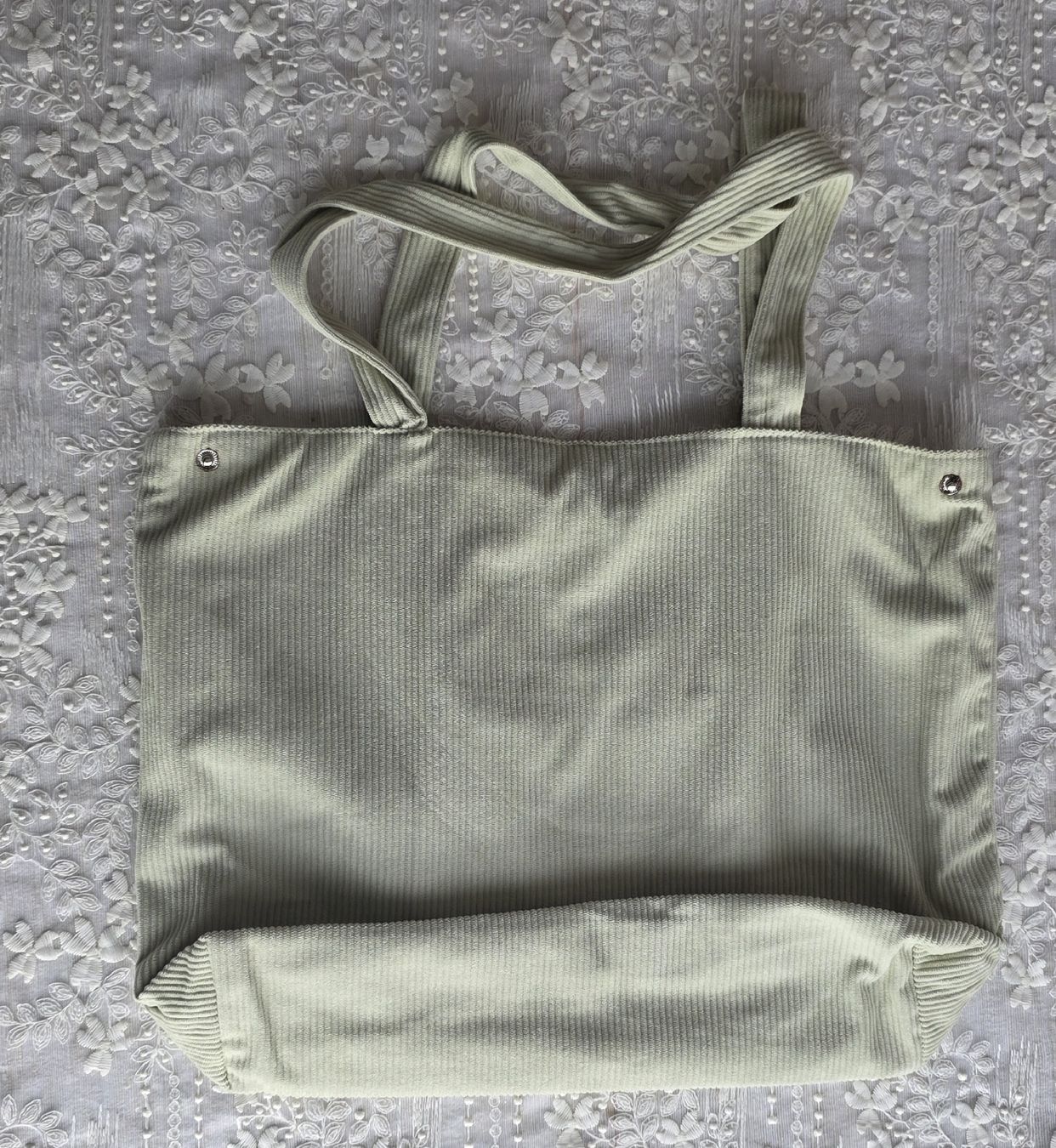 Borse da donna: Cord Shopper Bag mit gelber Tasche – Usato da Rheinsulz venduto da Gilea 1