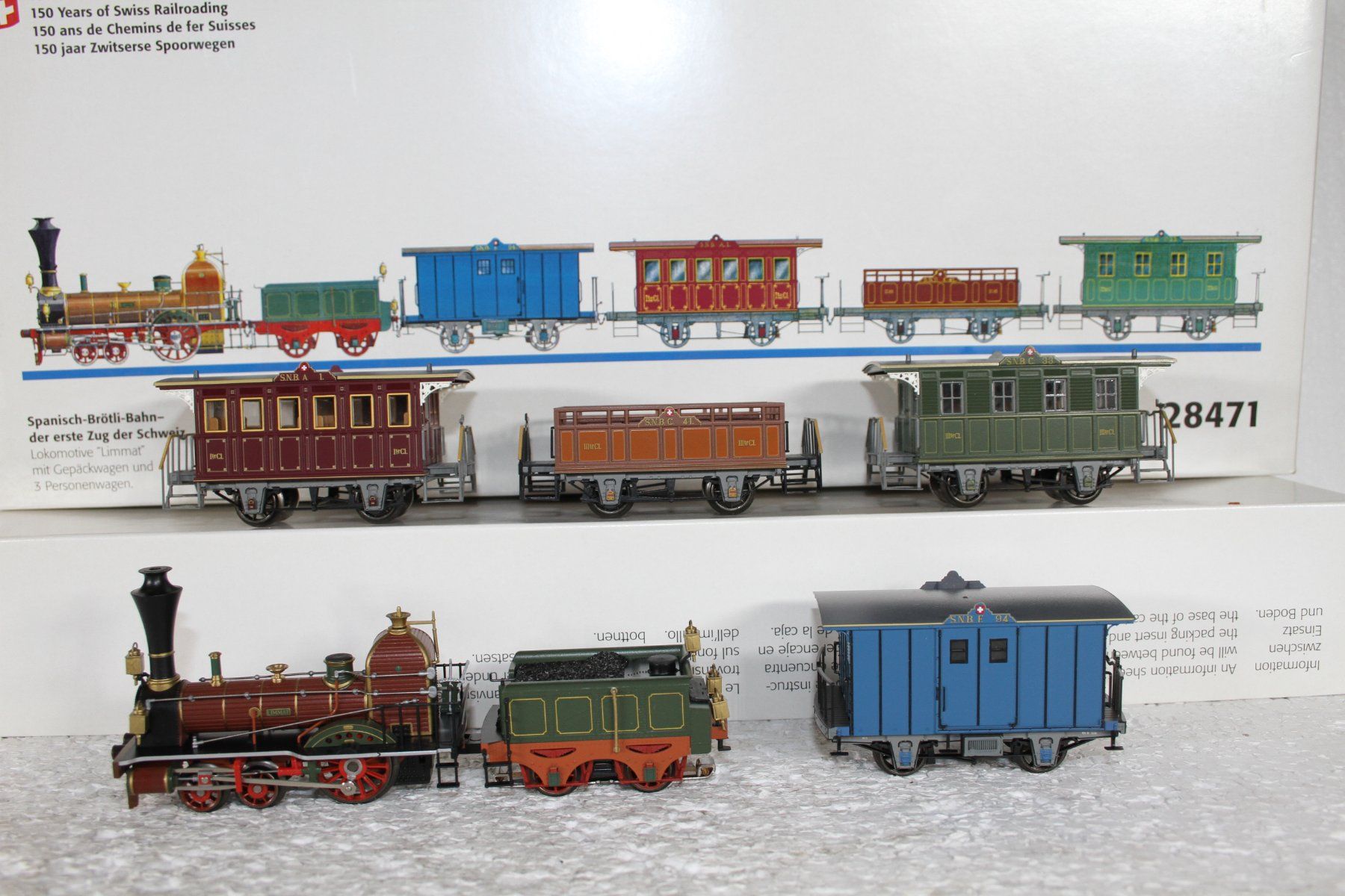 Märklin Modellini di ferrovie: Märklin 28471 SNB Spanisch Brötli Bahn – Usato da Triesen venduto da cor_62ts