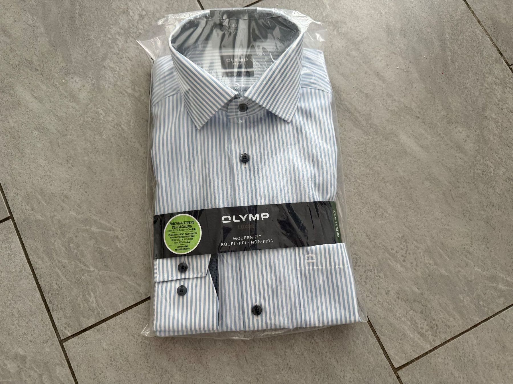 Camicie: Hemd Langarm - Grösse 40 - Olymp Luxor Modern Fit – Nuovo e nell'imballaggio originale da Bülach venduto da Loredana13