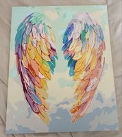 Sehr schönes selbstgemaltes Gemälde Engelsflügel neu 50x40cm