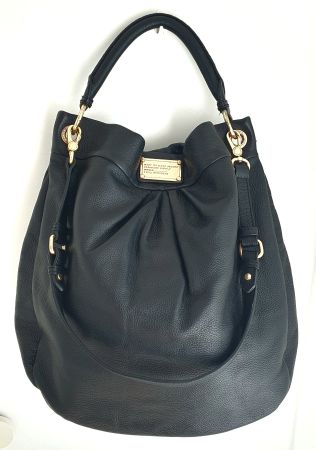 Marc Jacobs Henkel/Umhängetasche Softleder Gross Schwarz