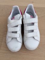 Adidas Stan Smith Klettverschluss Kinder Gr. 32 weiss-pink