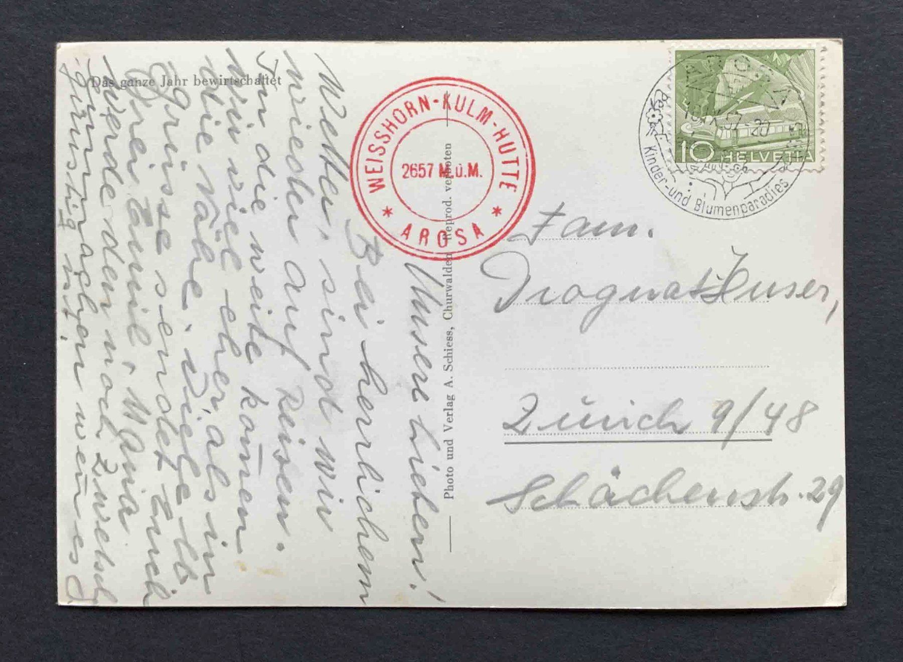 Cartoline postali: AK Aroser Weisshorn – Usato da Goldau venduto da artelier1 1
