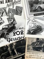 Peugeot - 5 Alte Werbungen / Anciennes publicités 1938/39
