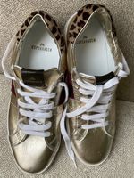 COPENHAGEN Leder Sneaker Gr 39 Leo-goldig NEU Innensohle 26