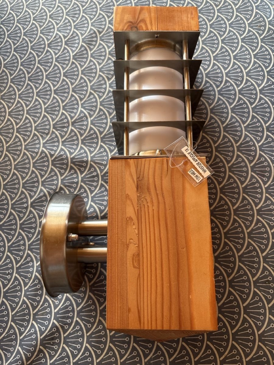 Lampade: Applique murale bois et métal – Nuovo (secondo la descrizione) da Ste- Croix venduto da boutondor64 2