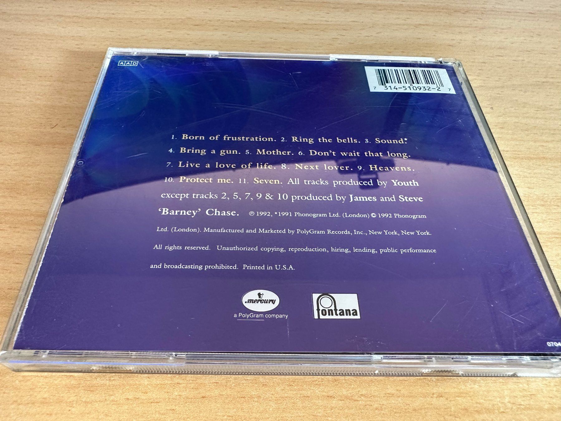 CD: James – Seven – Usato da Rikon im Tösstal venduto da Alpenmutz 1