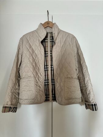 Veste matelassée Burberry London – Taille 40 – Beige – Comme