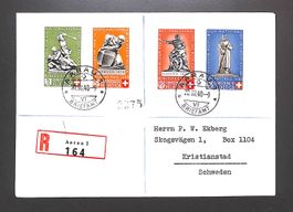 1940 FDC Pro Patria Ersttagsbrief Einschreiben AARAU - LUXUS