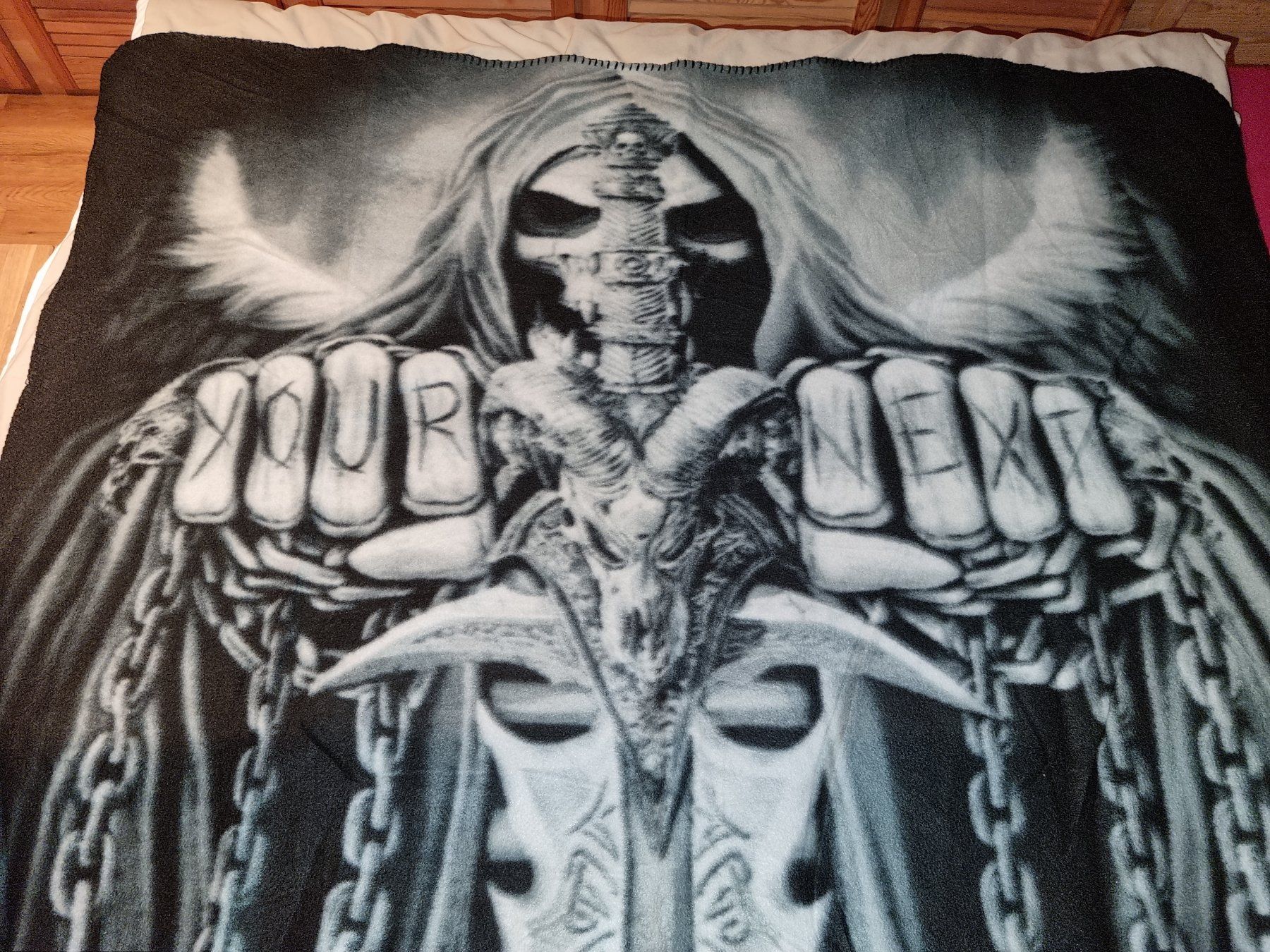 Coperte: Fleece Decke 127x152cm neu – Nuovo (secondo la descrizione) da St.Gallenkappel venduto da RocknSkull 4