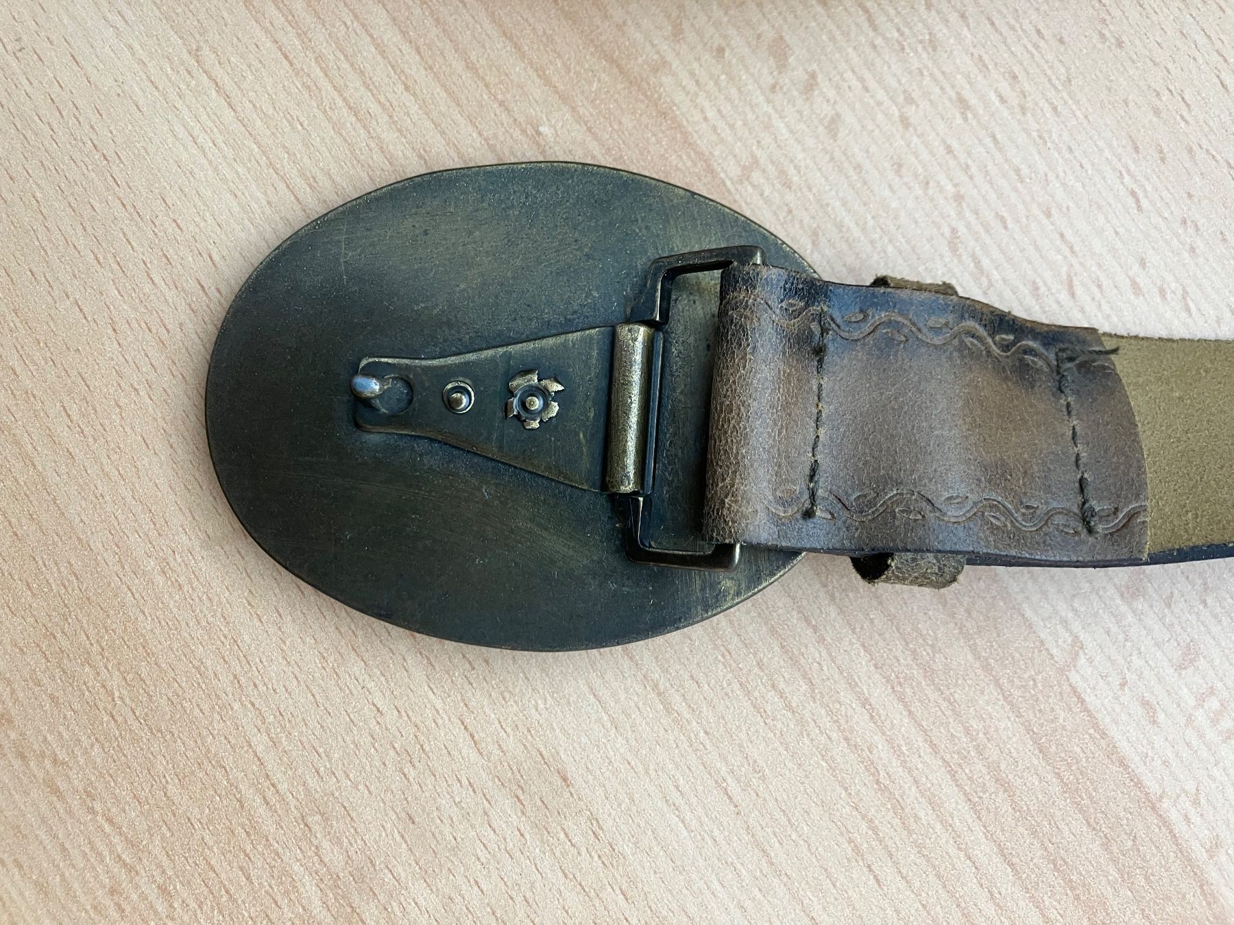 Gürtel: Töpfer Ledergürtel, braun, Gr. 95 – Gebraucht aus Diepoldsau von mabeapt 2