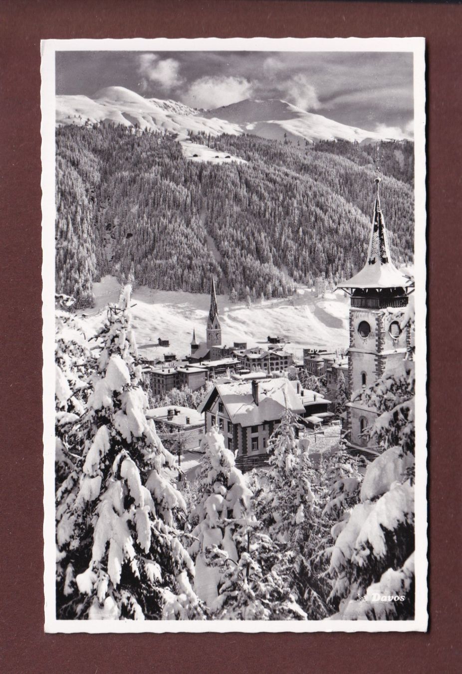 Cartoline postali: DAVOS-PLATZ – Usato da Pully venduto da nicecards