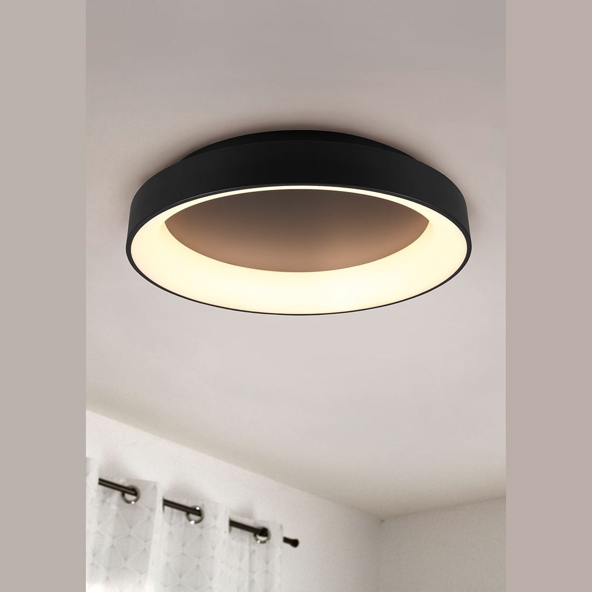Lampadari & plafoniere: LED Deckenleuchte, Schwarz, 60 cm Ø – Nuovo (secondo la descrizione) da Kreuzlingen venduto da Smart-Light 2
