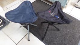 2 kleine Zusammenklappbare Hocker für den Camping ect