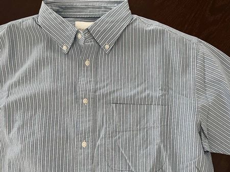 Uniqlo / JW Anderson Hemd blaugrün gestreift