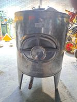 Edelstahltank 200 Liter gebraucht mit Deckel und Auslauf