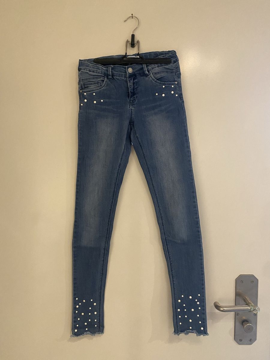 Name It Pantaloni: Mädchen Name it Jeans mit Perlen, Gr. 164 – Usato da Hünenberg See venduto da lar_9zjk