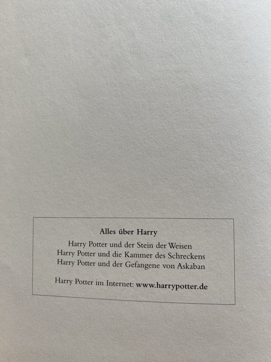 Libri: Harry Potter und der Stein der Weisen – Usato da Schwarzenburg venduto da Michellu 4
