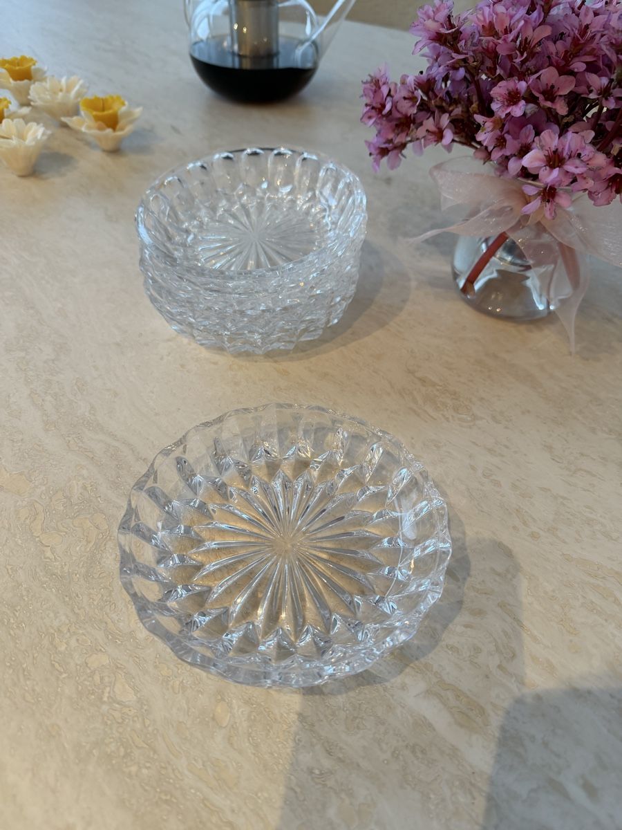 Piatti: Kristall Teller Set Sternschliff Vintage – Usato da Baden venduto da Chaochao3 5