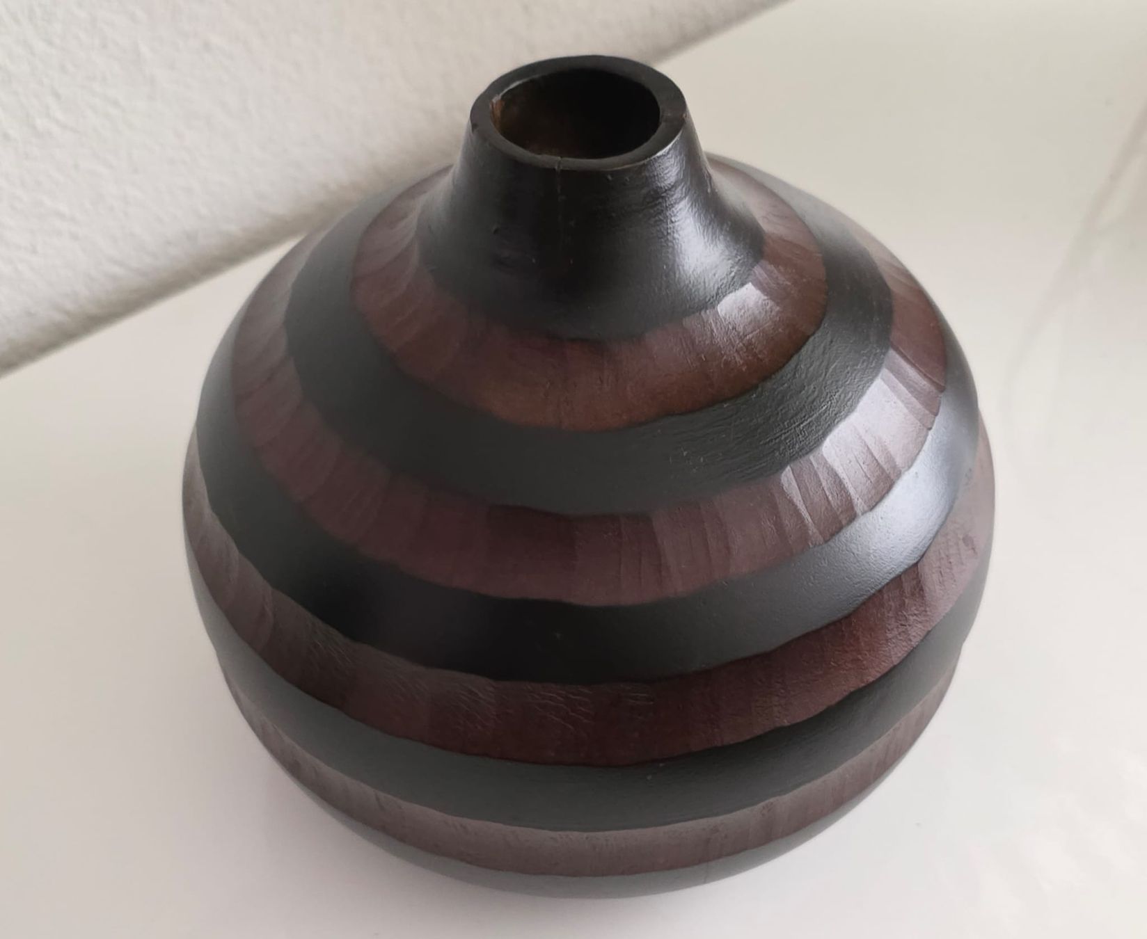 Vasi & Recipienti: Deko Vase, Holz, gestreift, ca. 18cm hoch – Usato da Rheinsulz venduto da Dred 1