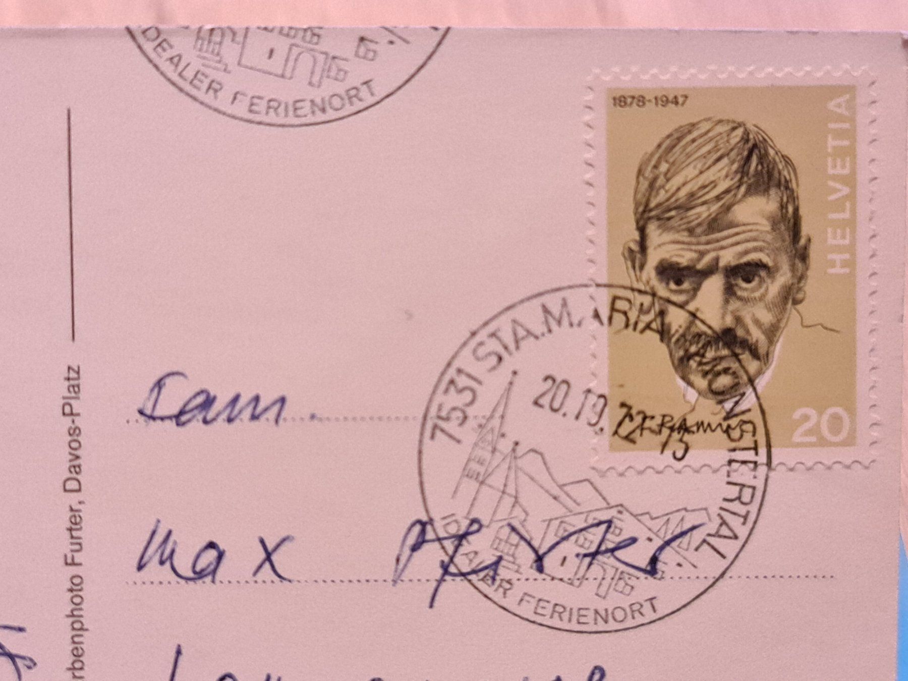 Cartoline postali: Ansichtskarte Ofenpass Strasse 1972 – Usato da Dintikon venduto da Vexi 1