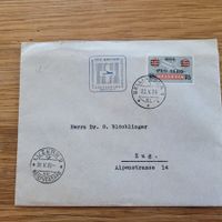 Luftpost Brief Bellinzona 1938 Luzern Zug